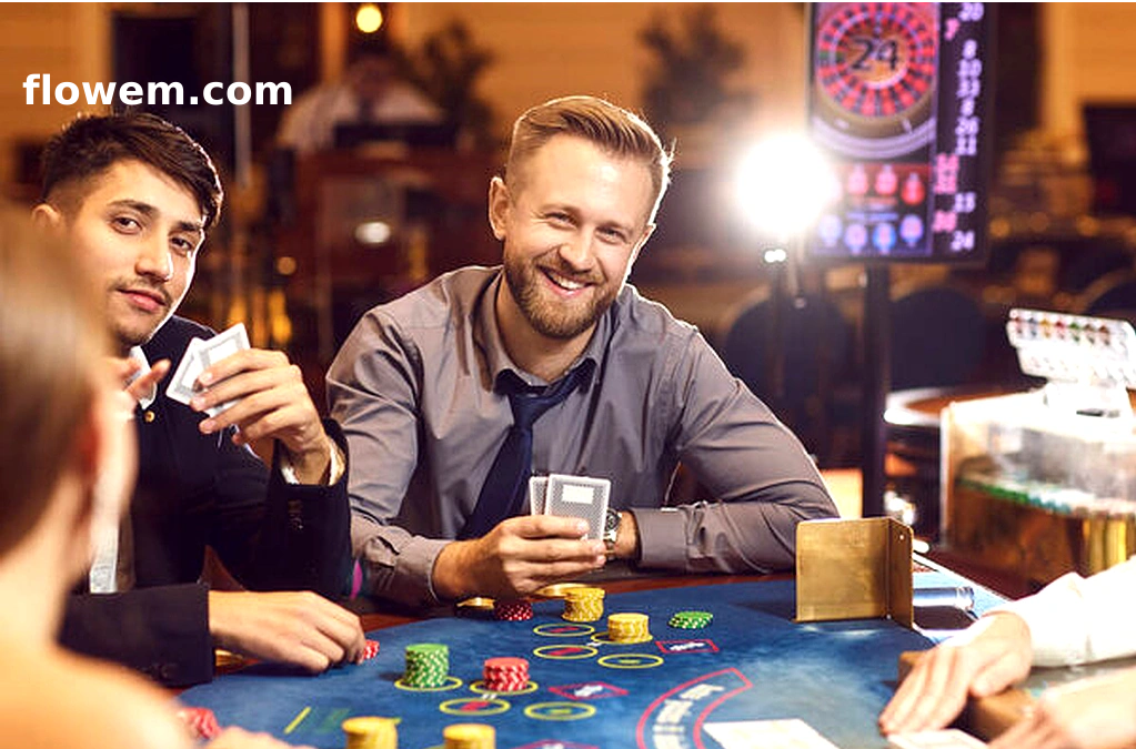 Hình ảnh mô tả về roulette với bánh xe và bóng